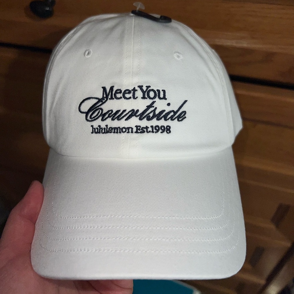 Lululemon Athletica White Baseball Cap
